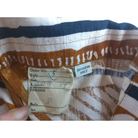 Vintage 90s Tribal Ethnic Bird Print Jacket & Button Front Maxi Skirt Set Boho - Picture 3 of 9